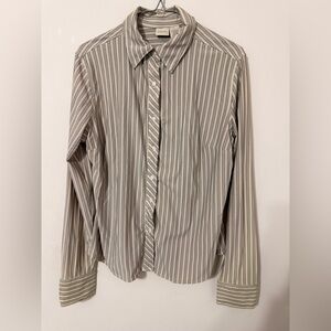 Merona Beige Striped Men's Shirt